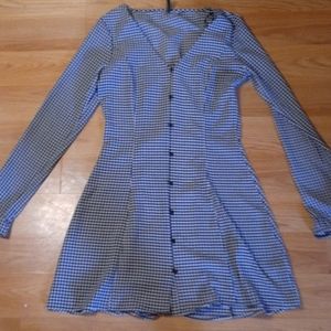Houndstooth mini dress